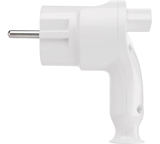 Вилка угловая c/з белая с кнопкой извлечения из сети 16а 250в TDM ELECTRIC SQ1806-0398