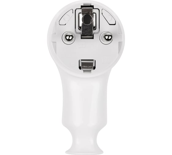 Вилка угловая c/з белая с кнопкой извлечения из сети 16а 250в TDM ELECTRIC SQ1806-0398