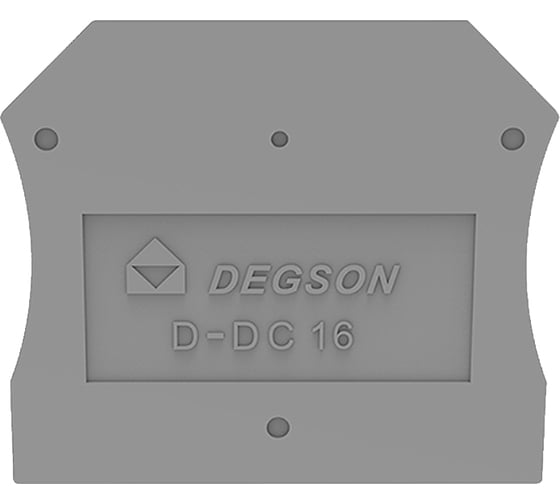 Концевая пластина DEGSON для DС16, желтая 50 шт D-DC16-01P-18-00Z(H)