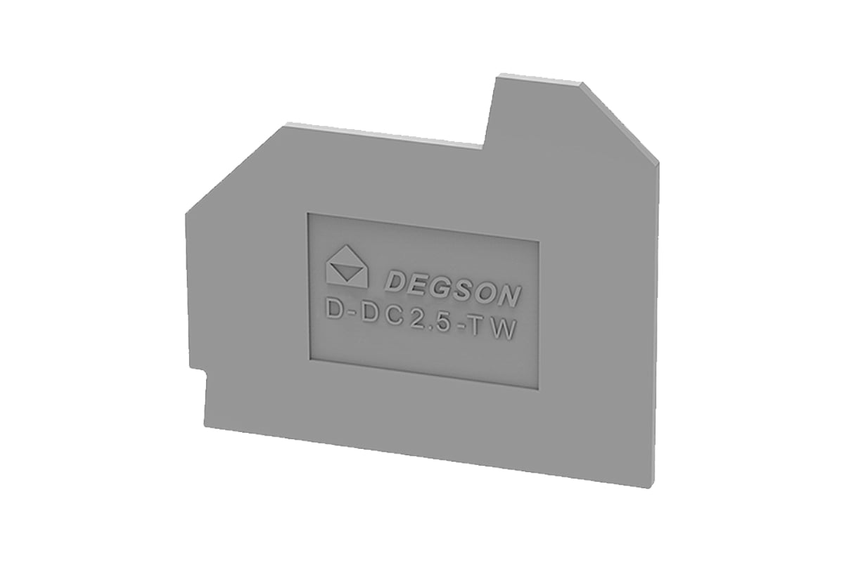Концевая пластина DEGSON для DС2.5, желтая 100 шт D-DC2.5-TW-01P-18-00Z ...