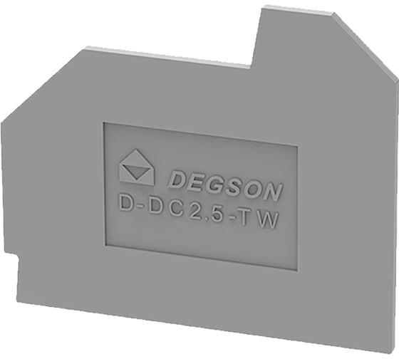 Концевая пластина DEGSON для DС2.5, желтая 100 шт D-DC2.5-TW-01P-18-00Z(H) 1