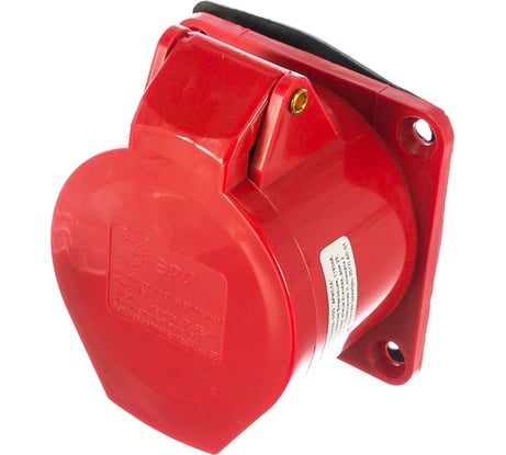 Стационарная внутренняя розетка ЭРА 415 3Р+РЕ+N 16А 380В IP44 Б0032869