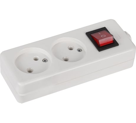 Колодка ЭРА K-2s 2гн, без зазeмления, с выкл Б0003475