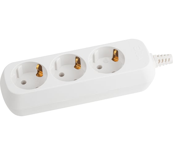 Колодка ЭРА KX-3e 3 розетки, с зазeмлением Б0028338