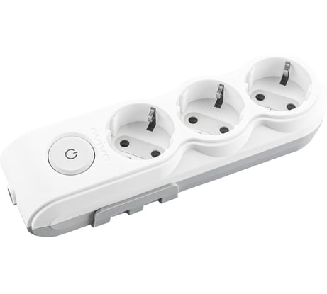 3-местная колодка Ovivo с заземлением, с выключателем, 700-000000-123