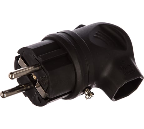 Электрическая вилка IEK с боковым вводом ОМЕГА с заземлением IP44 ВБу3-1-0м ИЭК PKR01-U-016-2-K02