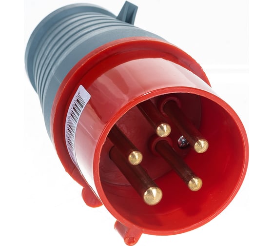 Электрическая кабельная вилка IEK 32А 3P+PE+N 380В IP44 025 ИЭК PSR02-032-5
