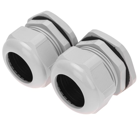 Кабельный ввод REXANT pg-42 (30-38 мм) серый 20 шт 07-8042