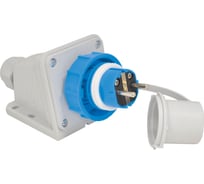 Кабельная настенная угловая вилка TP Electric синий 16a/240в/2p+e/ip68 3101-405-0900