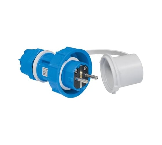 Кабельная переносная вилка TP Electric синий 16a/240в/2p+e/ip68 3101-365-0900