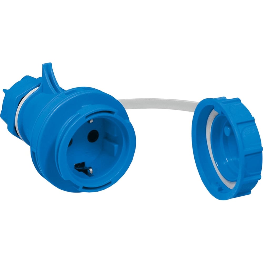 Кабельная переносная розетка TP Electric синий 16a/240в/2p+e/ip68 3101 ...