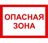 Знак EKF "Опасная зона" 250x500 мм, пластик pn-3-02