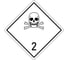 Знак опасности EKF 2.2 "Ядовитый газ" 250x250 мм, самоклеящаяся пленка, ГОСТ 19433-88 an-7-2-2 1