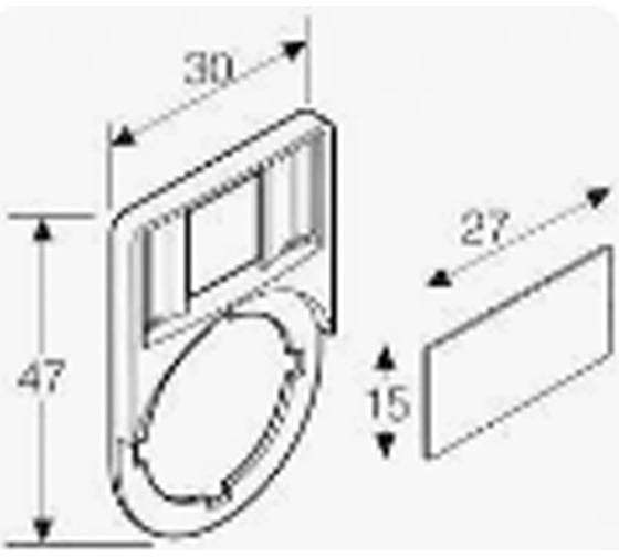 Держатель маркировки REXANT lh (10x25 мм) 36-9010
