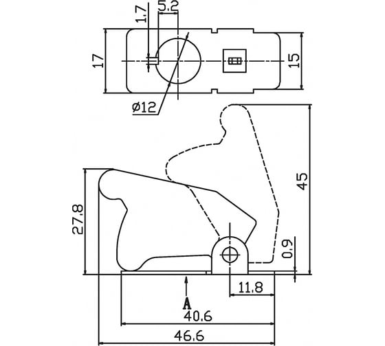Защитная крышка для тумблеров REXANTтипа kn и asw синяя (sac-01) 36-4654