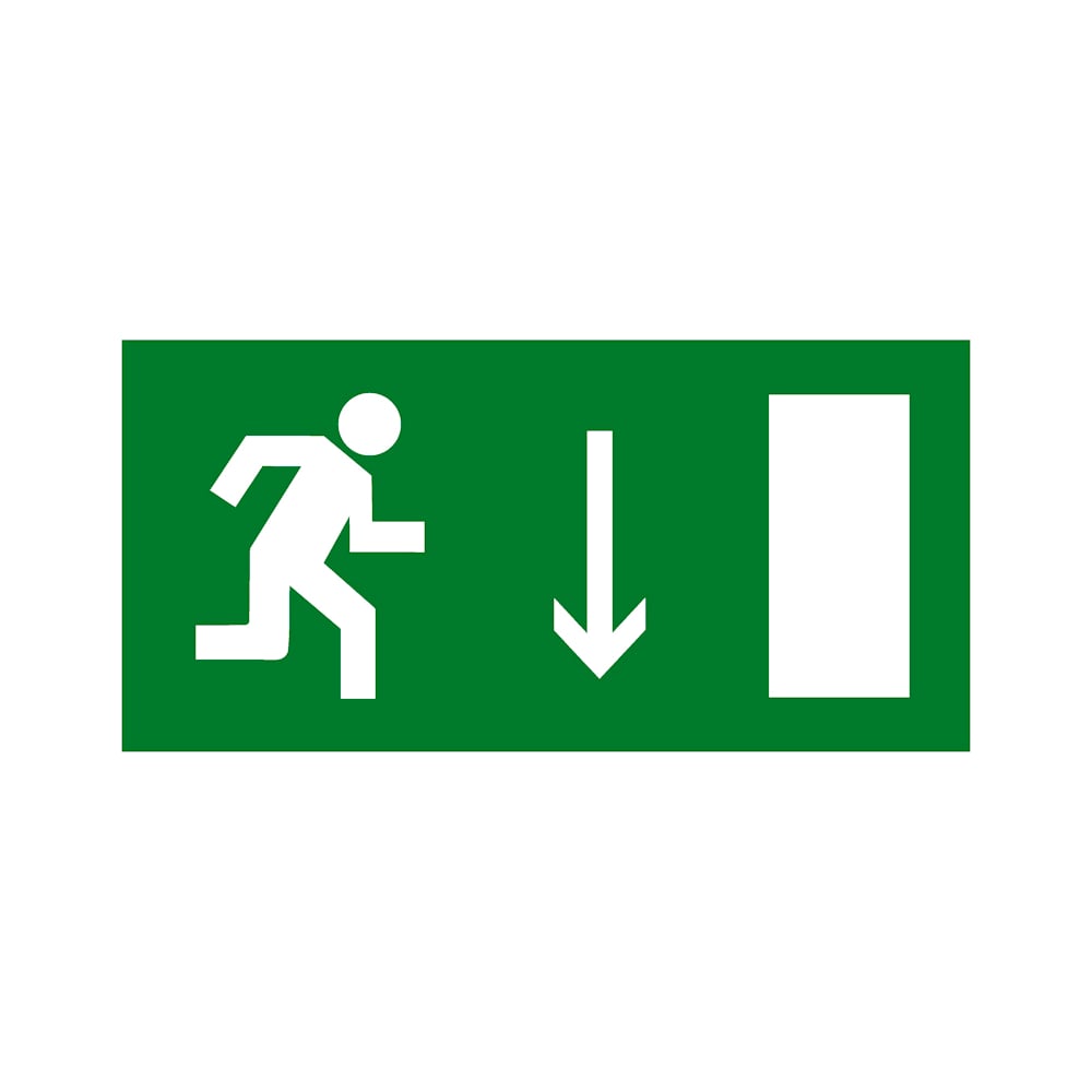 Эвакуационный знак EKF E 10 "Указатель двери эвакуационного выхода ...