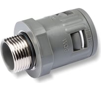 Муфта для гофрированных труб Weyer WQGM-M25G/AD21.2 - коннектор прямой, нар. M25x1.5 WE0301600