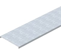 Крышка OBO Bettermann DRLU 400 FS, для лотков, B=400 мм, L=3000 мм, сталь, конвейерный цинк 6052405