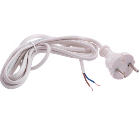 Электрический соединительный шнур для настольной лампы СИБРТЕХ 2,2м, 120Вт, белый, тип V-1 96011