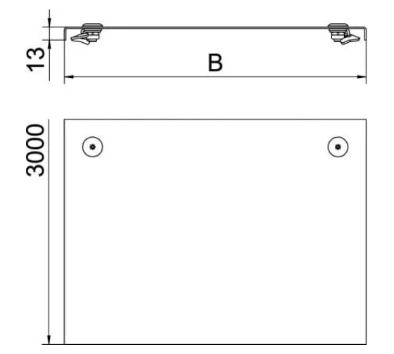 Крышка кабельного листового лотка OBO Bettermann 500x3000 мм 6051448