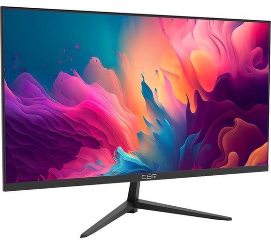 Монитор CBR Lcd 23.8" mf-2401 безрамочный, va, fhd 1920x1080, 75гц, 1 vga, 1 hdmi, черный, кабели 1 hdmi+1 vga 1.5м в комплекте LCD-MF2401-OPC