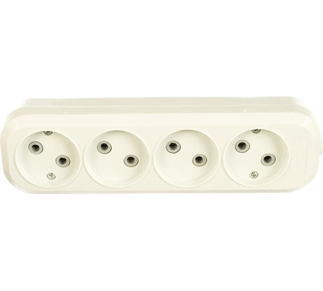 Колодка EKF 4 гнезда без заземления 10А Эксперт AKB10-4