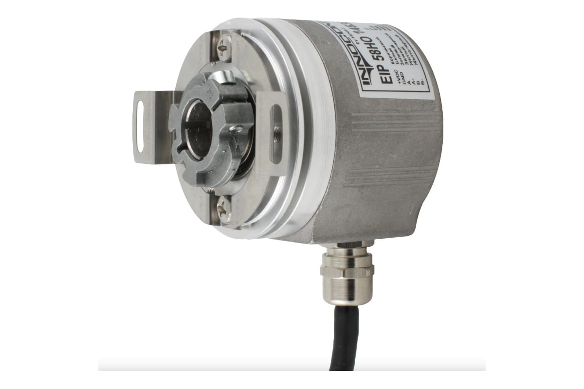 Инкрементальный энкодер INNOCONT d=58мм, полый вал 14мм, 100 имп/об, 5 ...