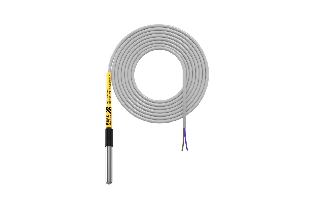 Датчик температуры канальный КЭАЗ OptiSensor HTF50-PT1000-PVC-2 284695 ...