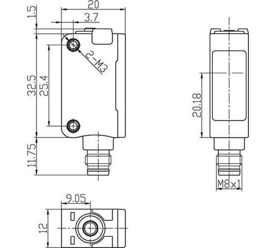 Оптический  бесконтактный выключатель Lanbao PSE-BC10DPB-E3 07-00036647