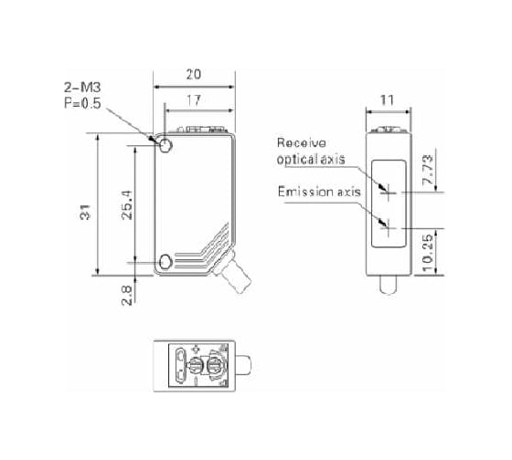 Оптический датчик AKUSENSE PTE-D30P 07-00038434