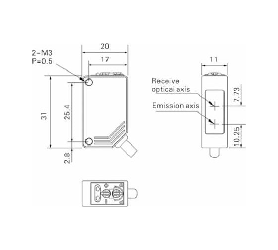 Оптический датчик AKUSENSE PTE-R300P 07-00038432