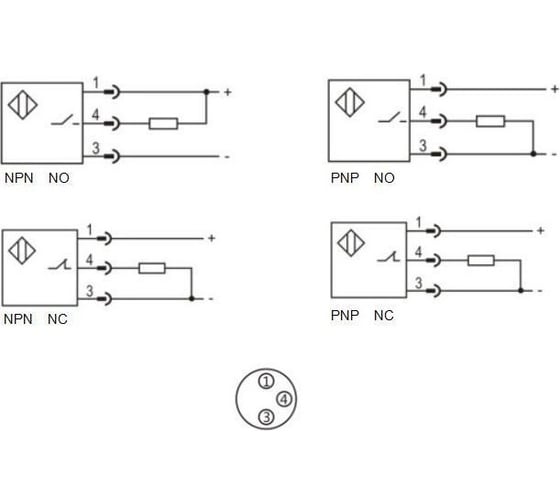Индуктивный датчик Lanbao LR08BN04DPOY-E1 07-00040758
