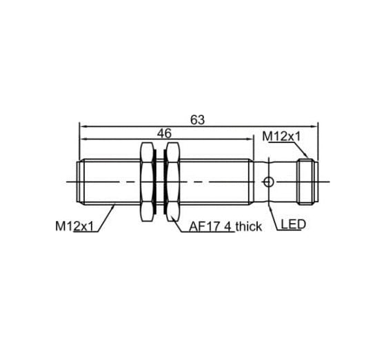 Индуктивный датчик Lanbao LR12XBF04DPOY-E2 07-00040783
