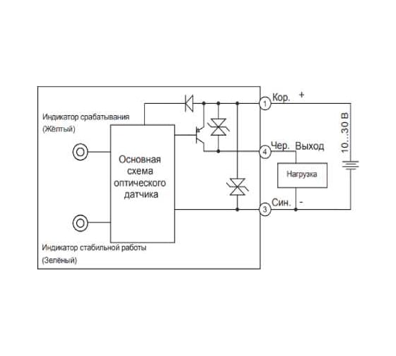 Оптический датчик Lanbao PSE-TM10DPBR-E3 07-00035607