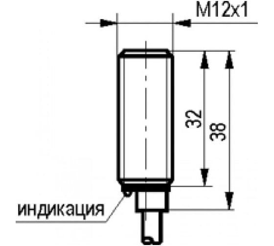 Индуктивный датчик ТЕКО ISB B2A-31P-2-L Sn=2 мм, корпус М12x1 алюминий заподлицо, 10 ... 30 DC NO PNP, IP67, подключение кабель 00-00024715