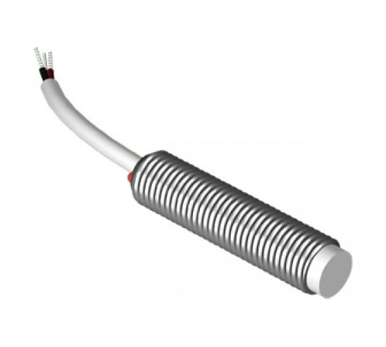 Индуктивный датчик ТЕКО ISN F1B-31N-2,5-L Sn=2,5 мм, корпус М8x0,5 латунь не заподлицо, 10 ... 30 DC NO NPN, IP67, подключение кабель 00-00025840 1