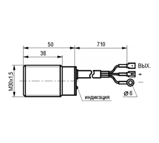 Индуктивный датчик ТЕКО ISB A8A8-32P-10G-LZT2-C-P-0,71 00-00038917