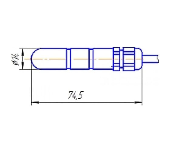 Резистивный датчик температуры ТЕКО TA CG31P8-CC-U-18-2 00-00047290