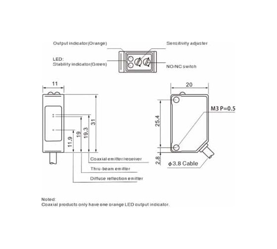 Оптический датчик AKUSENSE EST-200N 07-00038436