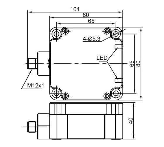 Индуктивный датчик Lanbao LE80XZSN50LIUM-E2 07-00040419