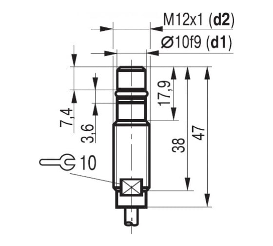 Датчик индуктивный морского исполнения ТЕКО ISBm W28S8-31NS-1,5-Z-50C-10 00-00061318