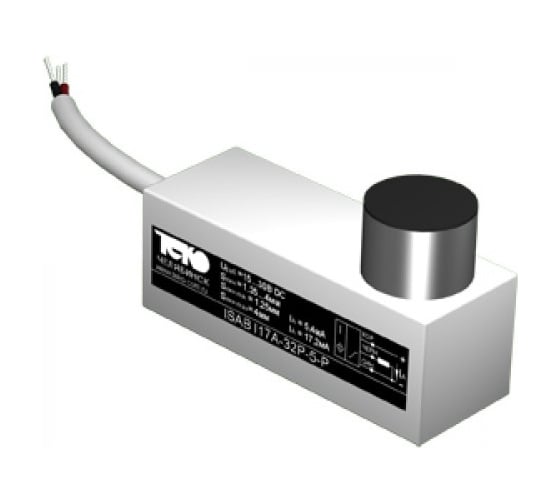 Индуктивный датчик ТЕКО ISAB I17A-32P-5-P Sn=5 мм, корпус 20x55x20 алюминий заподлицо, 15 ... 30 DC, NС PNP, IP67, подключение кабель 00-00023917