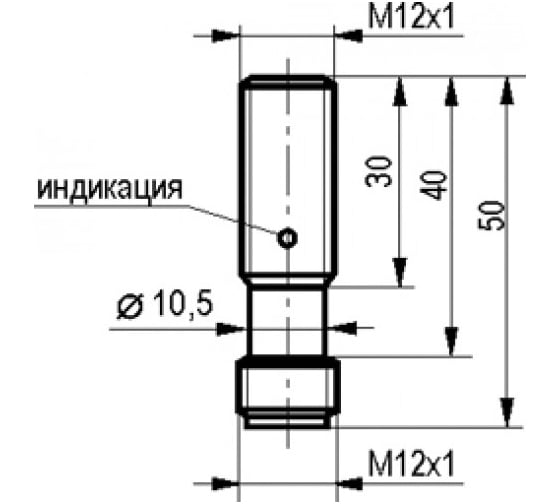 Индуктивный датчик ТЕКО ISB BC2A-31P-4-LS4 Sn=4 мм, корпус М12x1 алюминий заподлицо, 10 ... 30 DC NO PNP, IP67, подключение разъем 00-00024813