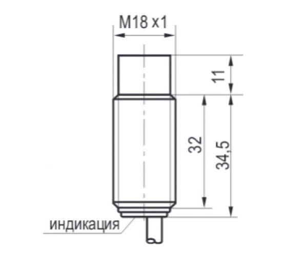 Индуктивный датчик ТЕКО ISN F4A-31N-8-L-C 00-00025869