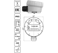 Преобразователь температуры наружного воздуха Завод RGP (4-20мА, -50…+150) TS-E02-420