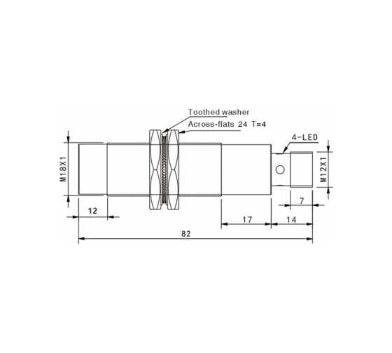 Индуктивный датчик AKUSENSE TLN18-16NC-E2 07-00043681