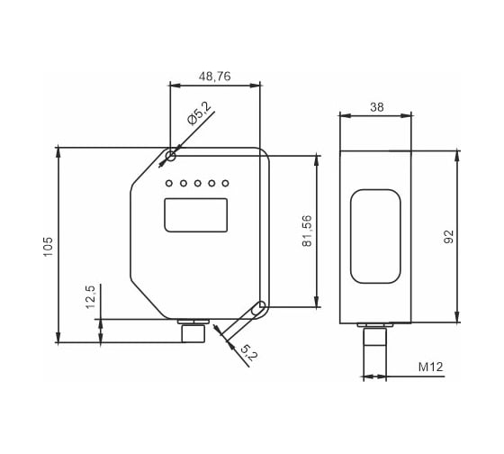 Лазерный датчик расстояния ТЕКО KJT-TLSD-30CPAA-LY 07-00043369
