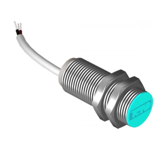 Индуктивный датчик ТЕКО ISB B2A-31P-2-L-C Sn=2 мм, корпус М12x1 алюминий заподлицо, 10 ... 30 DC NO PNP, IP67, подключение кабель 00-00024718 1