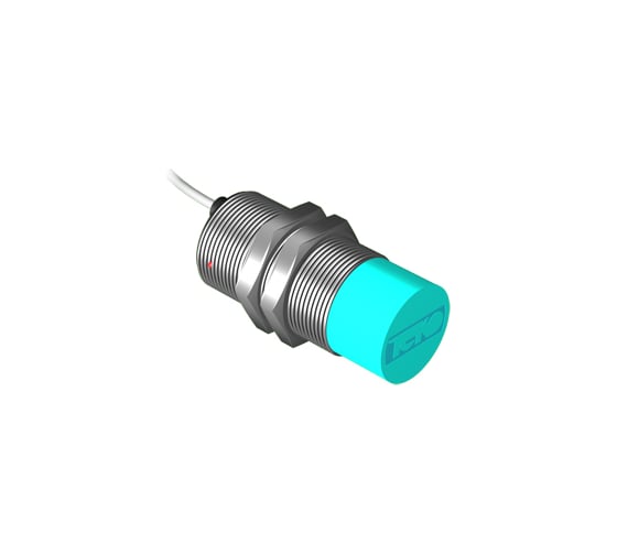 Индуктивный датчик ТЕКО ISN E73A-02G-15-L Sn=15 мм, корпус М30x1,5 алюминий не заподлицо, 90 ... 250 AC NС 2-х проводный, IP67, подключение кабель 00-00025460 1