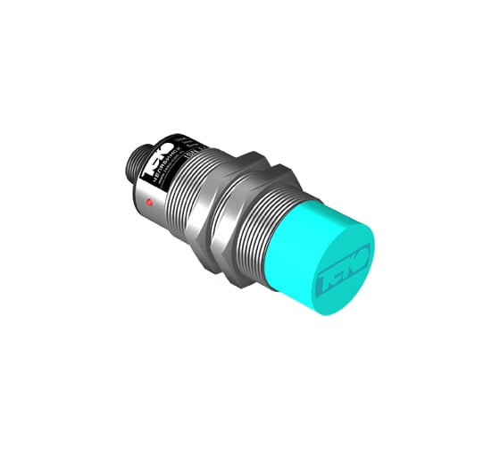 Индуктивный датчик ТЕКО ISN EC7A-31P-15-LZS4 Sn=15 мм, корпус М27x1,5 алюминий не заподлицо, 10 ... 30 DC NO PNP, IP67, подключение разъем 00-00025612 1